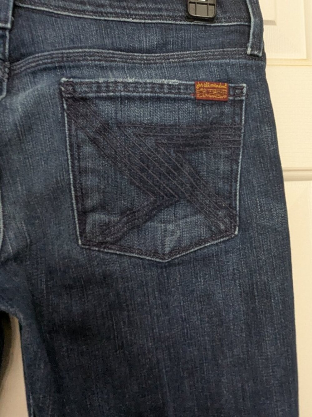 7 Seven For All Mankind Women's Straight Classic Jeans Size 30 Blue